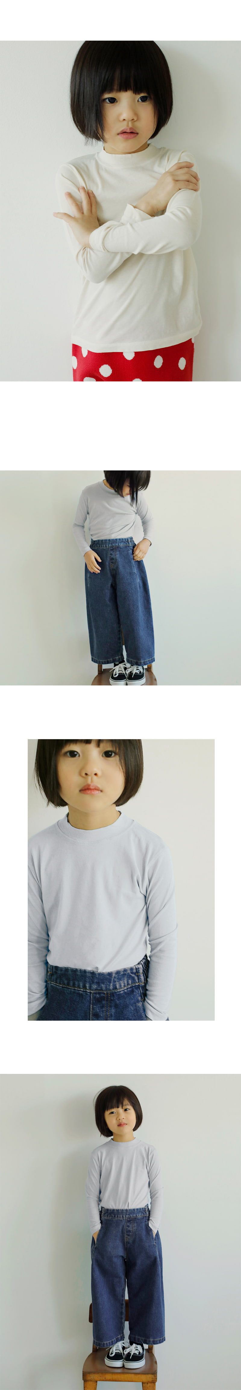 Bien A Bien - Korean Children Fashion - #discoveringself - Ressen Mockneck Tee - 5