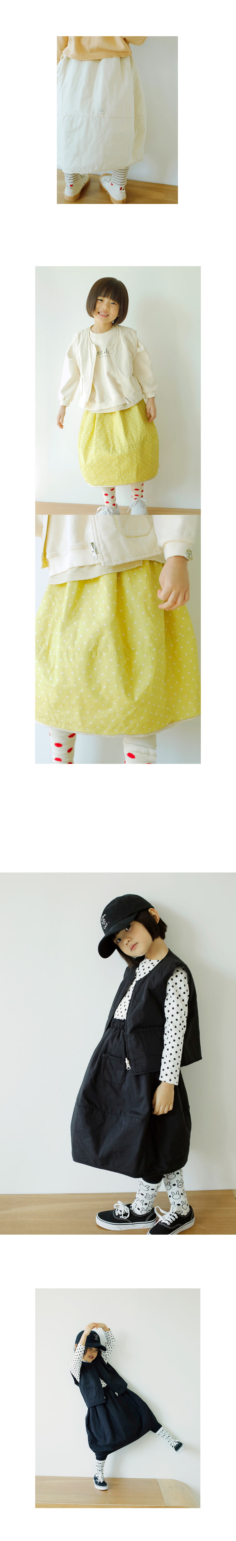 Bien A Bien - Korean Children Fashion - #discoveringself - Dublin Reversible Skirt - 4