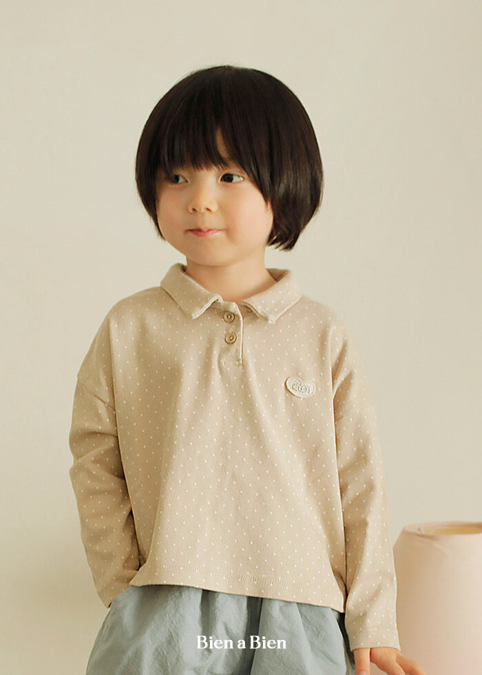 Bien A Bien - Korean Children Fashion - #kidsshorts - Molde Collar Tee - 2
