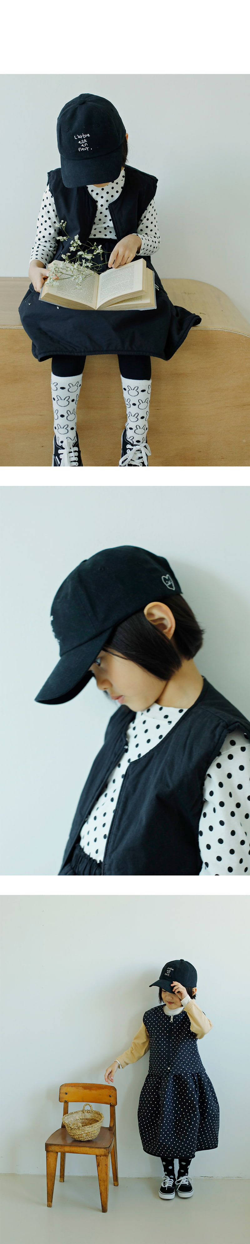 Bien A Bien - Korean Children Fashion - #kidsstore - Elda Ball Cap - 5