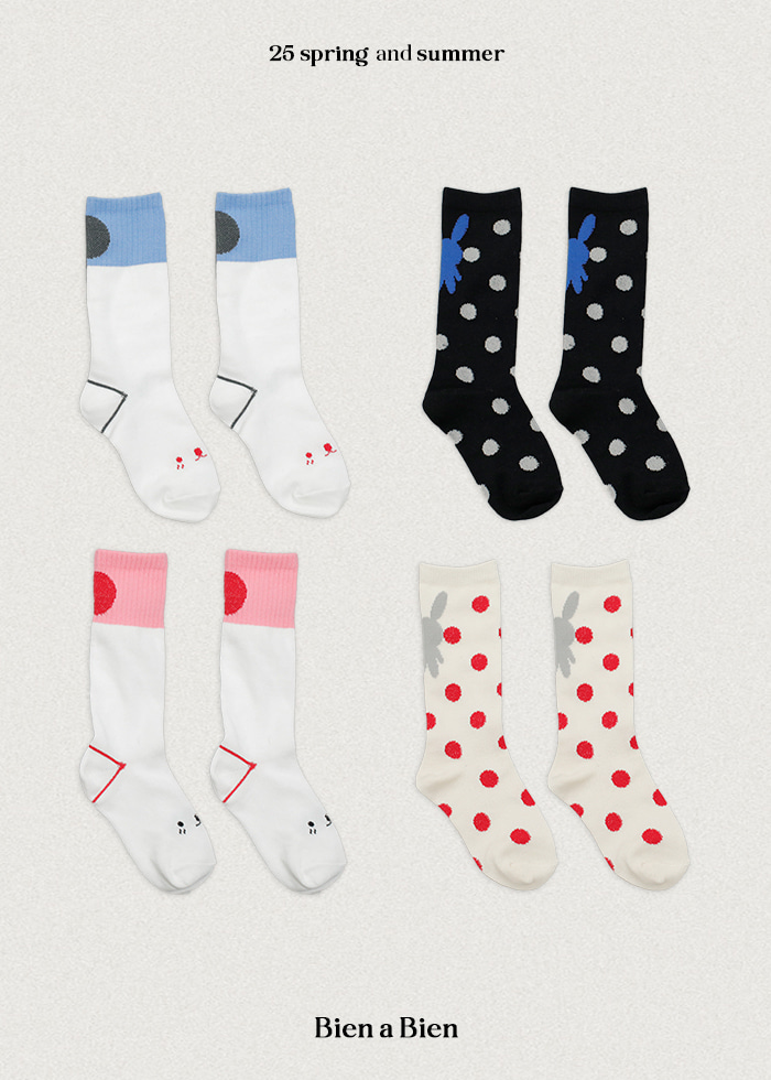 Bien A Bien - Korean Children Fashion - #kidzfashiontrend - Lena Socks Set - 2