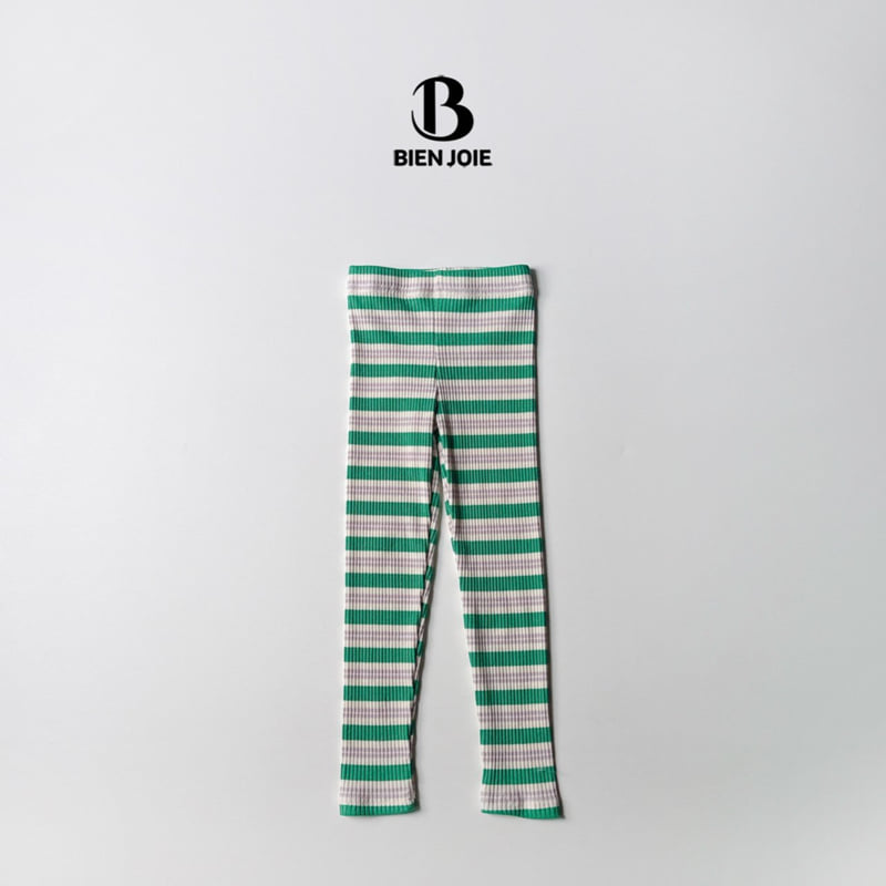 Bien Joie - Korean Children Fashion - #childofig - Rose Stripe Leggings - 3