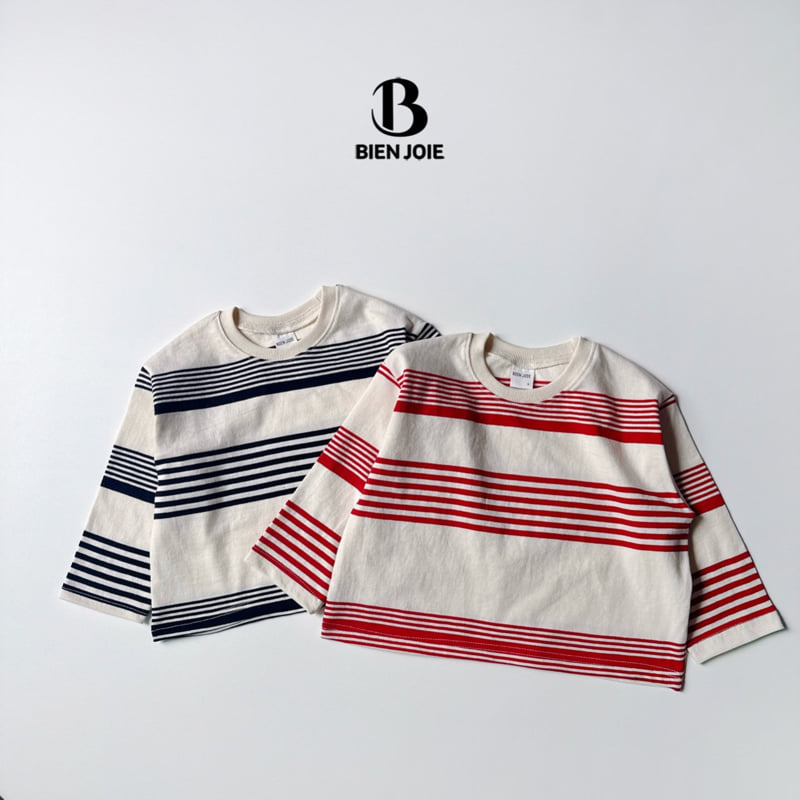 Bien Joie - Korean Children Fashion - #designkidswear - Abo Stripe Tee