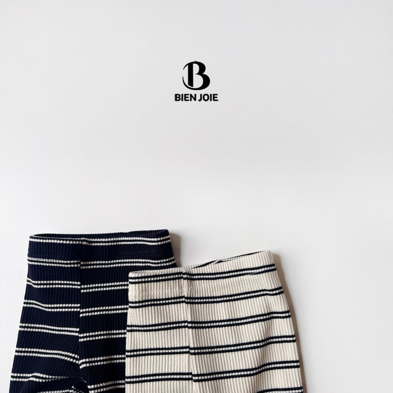 Bien Joie - Korean Children Fashion - #designkidswear - Taka Stripe Leggings - 8