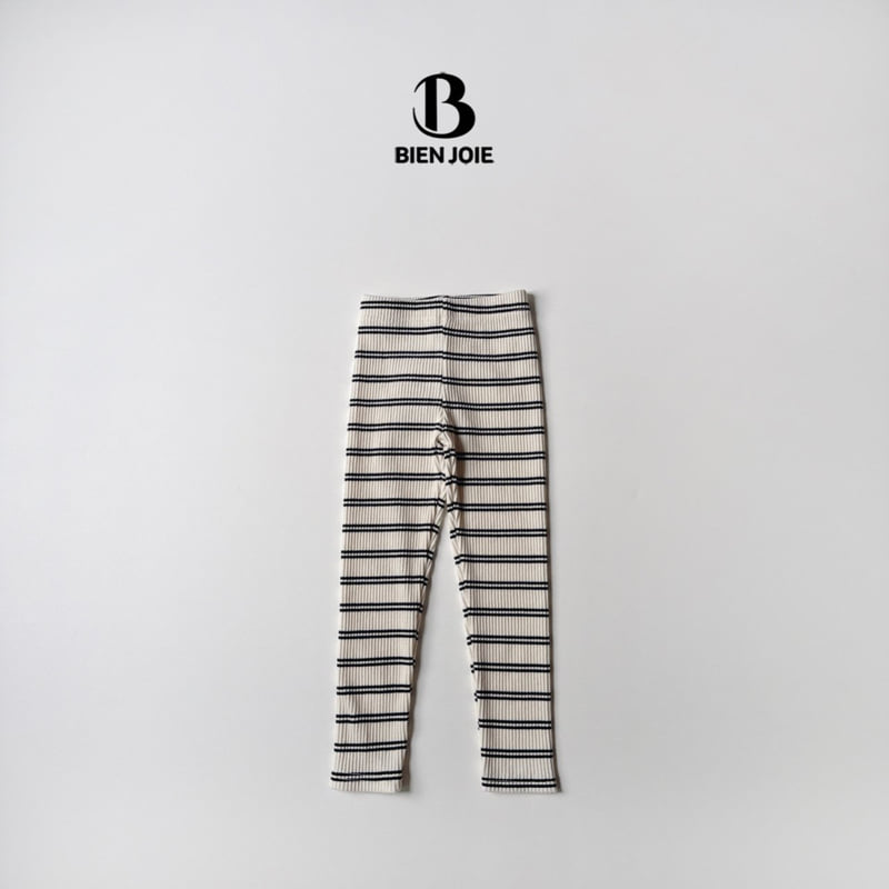 Bien Joie - Korean Children Fashion - #magicofchildhood - Taka Stripe Leggings - 2