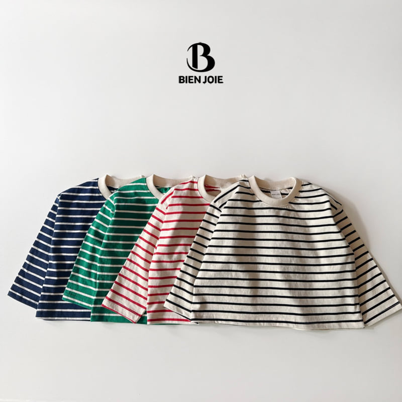 Bien Joie - Korean Children Fashion - #prettylittlegirls - Bay Stripe Tee - 6