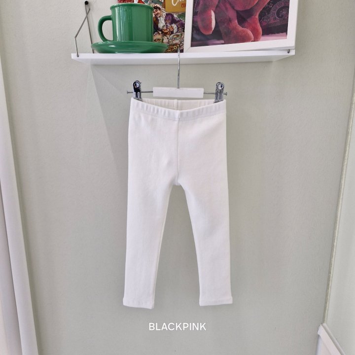 Black Pink - Korean Children Fashion - #Kfashion4kids - Fried Span Leggings - 9