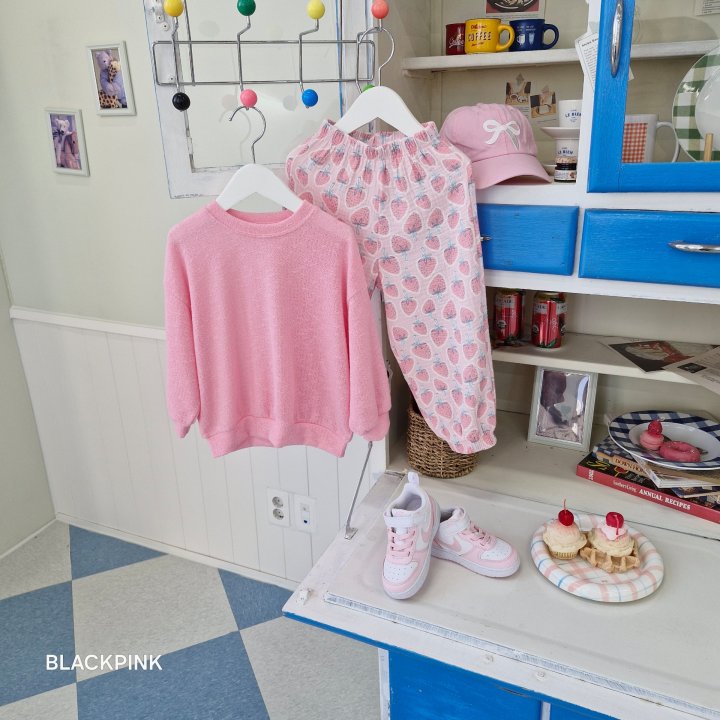 Black Pink - Korean Children Fashion - #Kfashion4kids - Moss Crab Knit Sweatshirts - 7