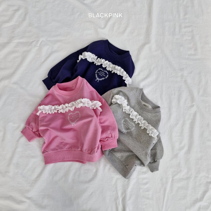 Black Pink - Korean Children Fashion - #kidzfashiontrend - Hazel Lace Sweatshirts - 4