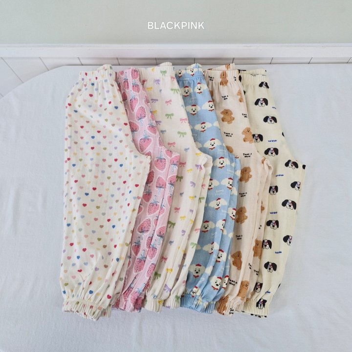 Black Pink - Korean Children Fashion - #childrensboutique - Bom Bom Pants
