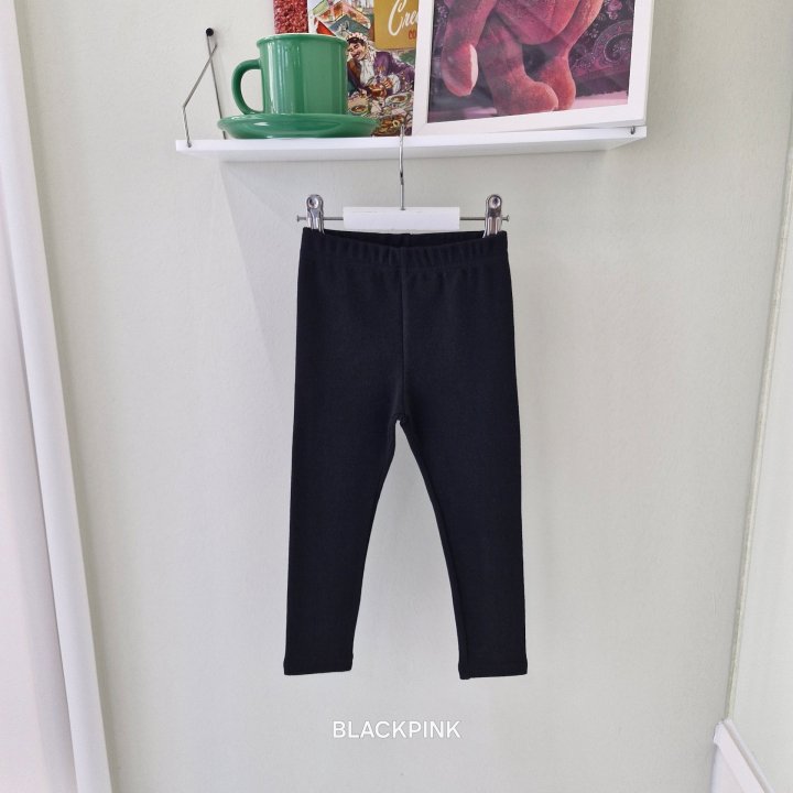 Black Pink - Korean Children Fashion - #kidsshorts - Fried Span Leggings - 6