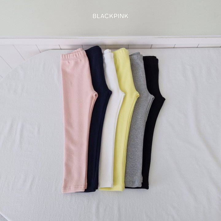 Black Pink - Korean Children Fashion - #littlefashionista - Fried Span Leggings - 10