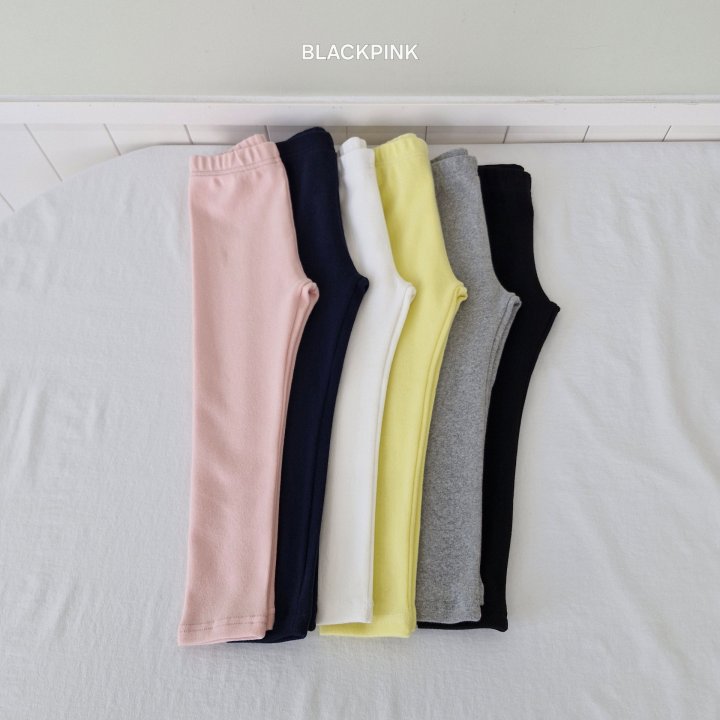 Black Pink - Korean Children Fashion - #magicofchildhood - Fried Span Leggings - 11