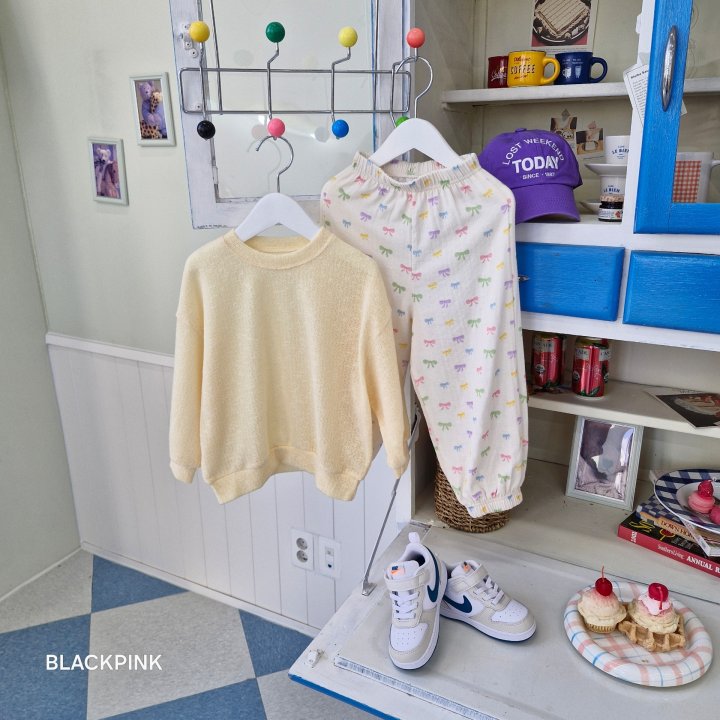 Black Pink - Korean Children Fashion - #magicofchildhood - Moss Crab Knit Sweatshirts - 9