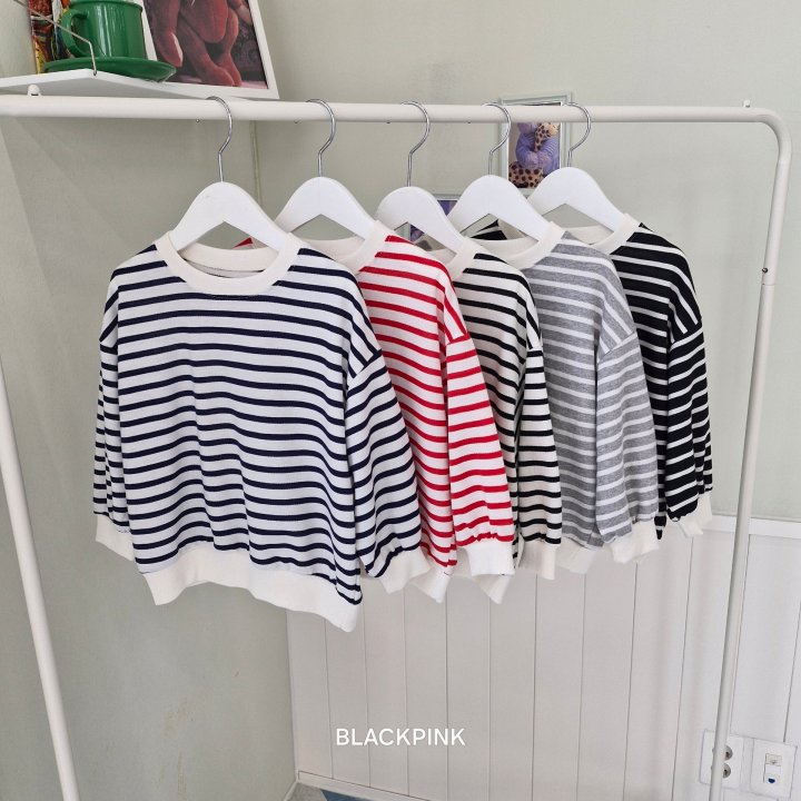 Black Pink - Korean Children Fashion - #toddlerclothing - Spring ST Sweatshirts - 4