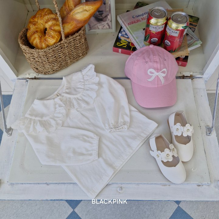 Black Pink - Korean Children Fashion - #stylishchildhood - Spring Big Collar Tee - 2
