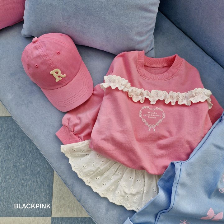Black Pink - Korean Children Fashion - #stylishchildhood - Hazel Lace Sweatshirts - 11