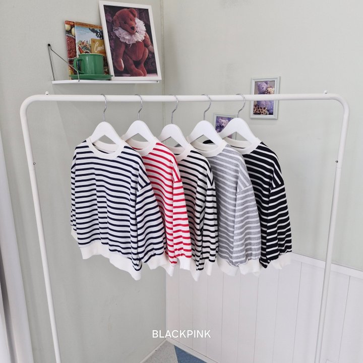 Black Pink - Korean Children Fashion - #todddlerfashion - Spring ST Sweatshirts - 2