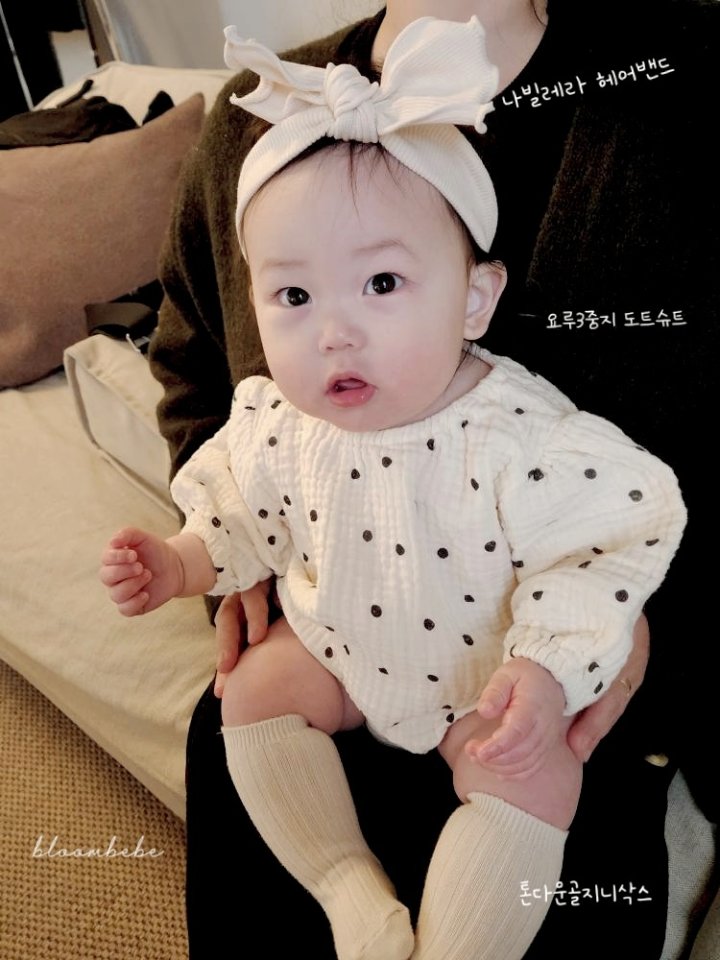 Bloombebe - Korean Baby Fashion - #babyboutiqueclothing - Dot Suit - 9
