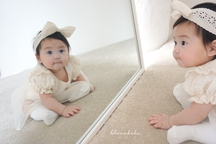 Bloombebe - Korean Baby Fashion - #babylifestyle - Petit Lace Bonnet Set - 10