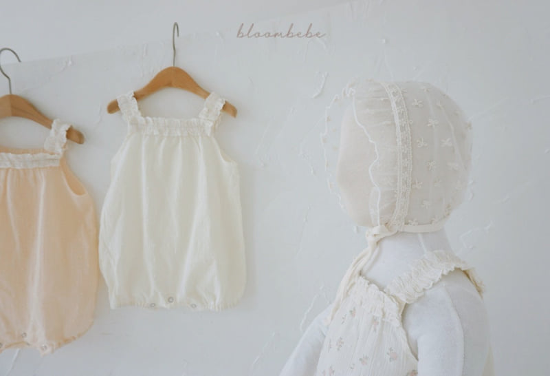 Bloombebe - Korean Baby Fashion - #babyoninstagram - Ribbon Embroidery Bonnet - 12