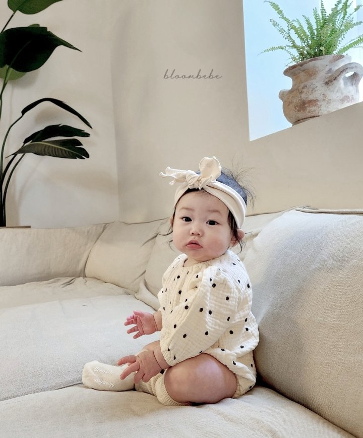 Bloombebe - Korean Baby Fashion - #babyootd - Dot Suit