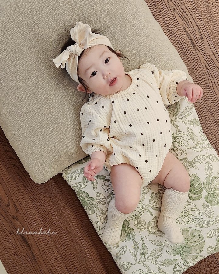 Bloombebe - Korean Baby Fashion - #babyoutfit - Dot Suit - 4