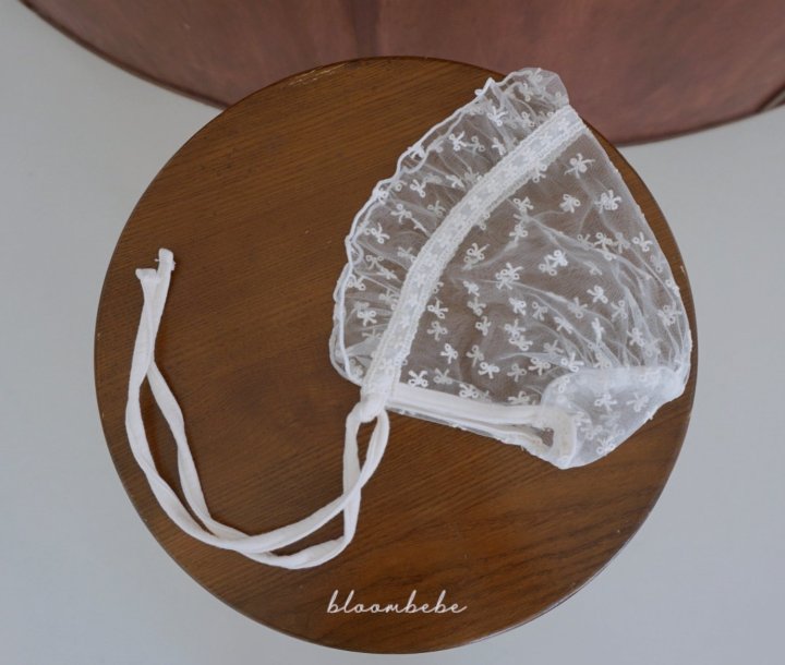 Bloombebe - Korean Baby Fashion - #babywear - Ribbon Embroidery Bonnet