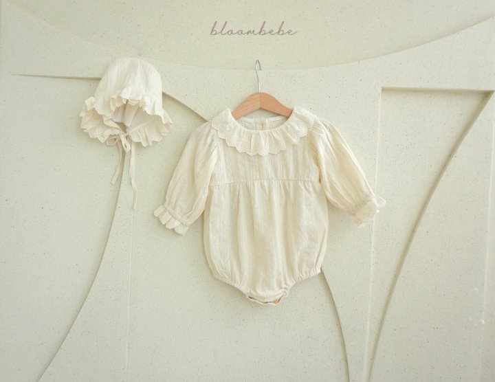 Bloombebe - Korean Baby Fashion - #babywear - Jacquard Cotton Bonnet Set - 11