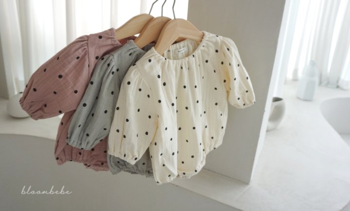 Bloombebe - Korean Baby Fashion - #onlinebabyshop - Dot Suit - 6