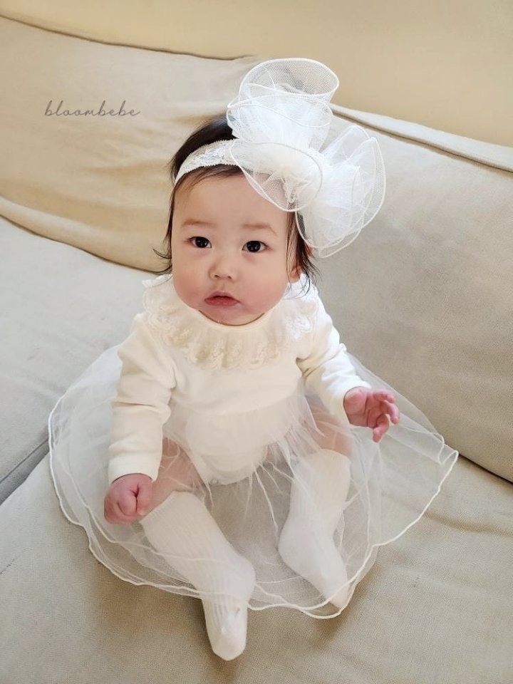Bloombebe - Korean Baby Fashion - #smilingbaby - Rose Lace Suit Cardigan Set - 6