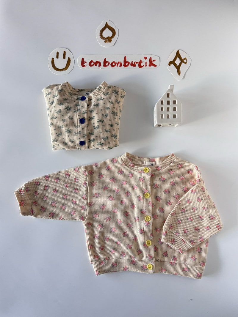 Bon Bon Butik - Korean Children Fashion - #kidsshorts - Waffle Cardigan