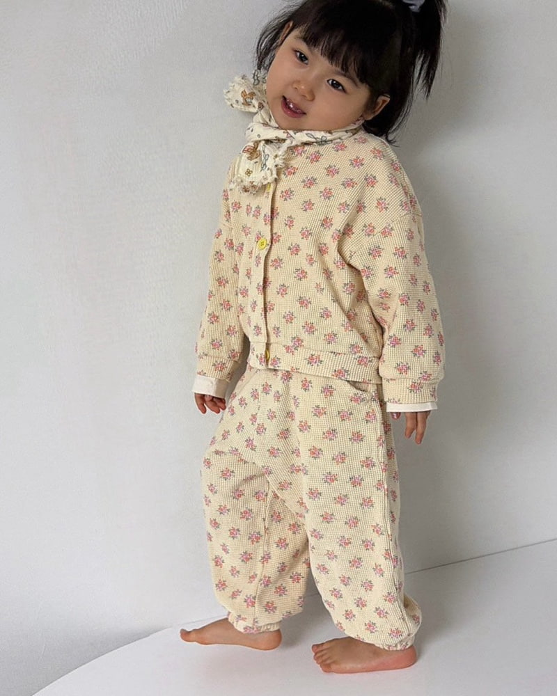 Bon Bon Butik - Korean Children Fashion - #toddlerclothing - Waffle Easy Pants - 12