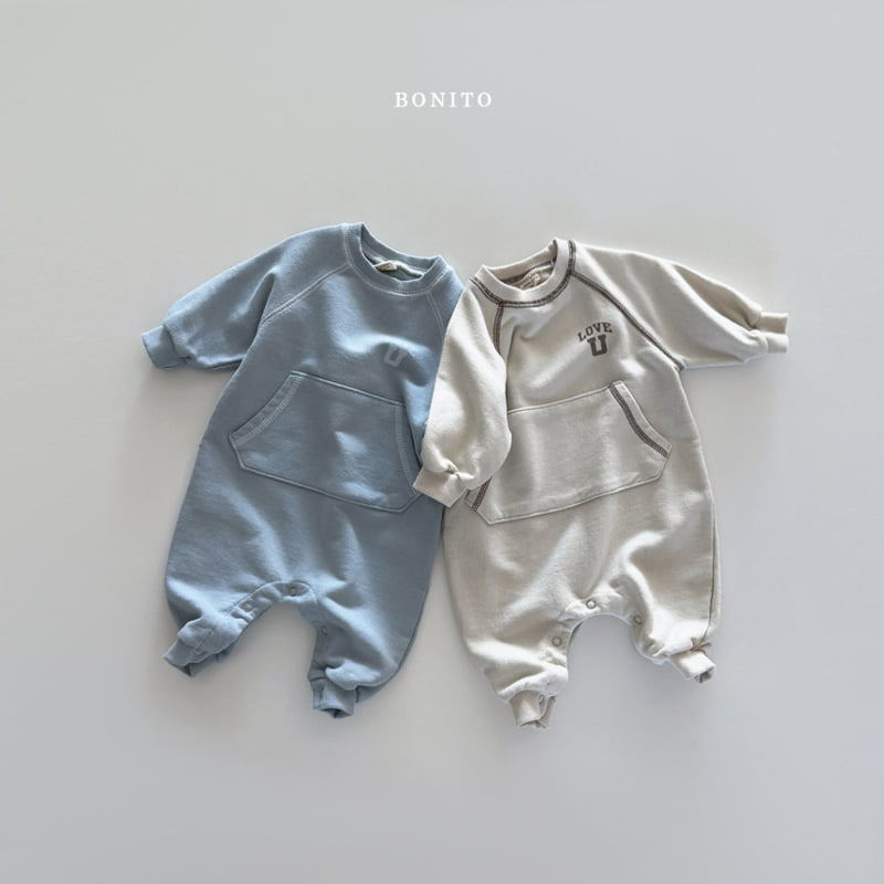 Bonito - Korean Baby Fashion - #babygirlfashion - Kangaroo Suit - 2