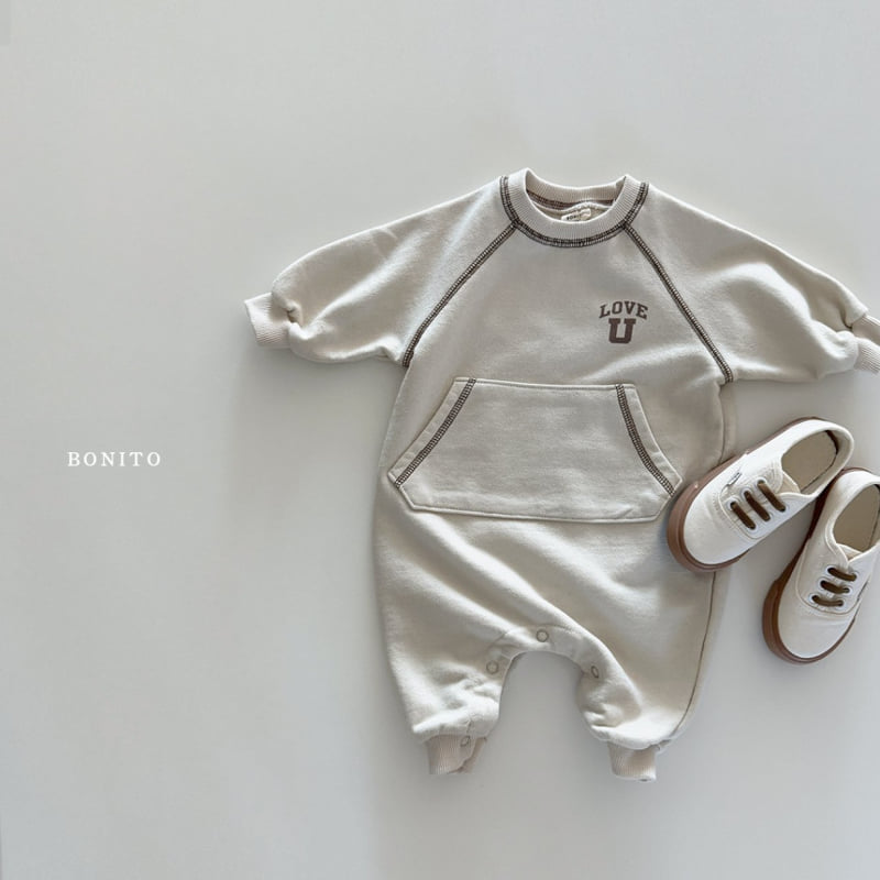Bonito - Korean Baby Fashion - #onlinebabyboutique - Kangaroo Suit - 9