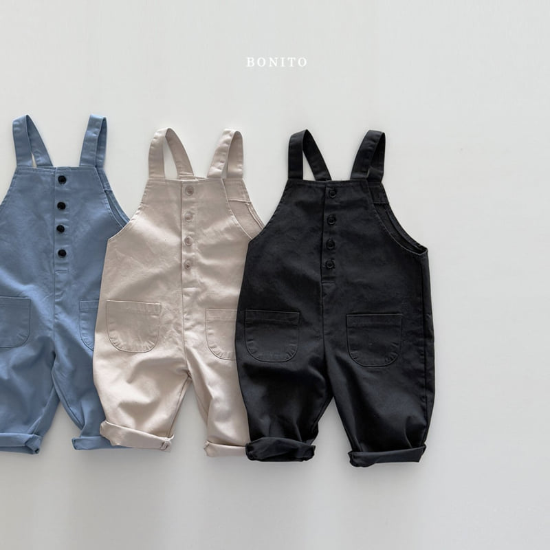 Bonito - Korean Children Fashion - #Kfashion4kids - Cotton Button Overalls - 2