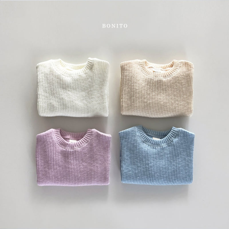Bonito - Korean Children Fashion - #childofig - knit Sweatshirts - 3