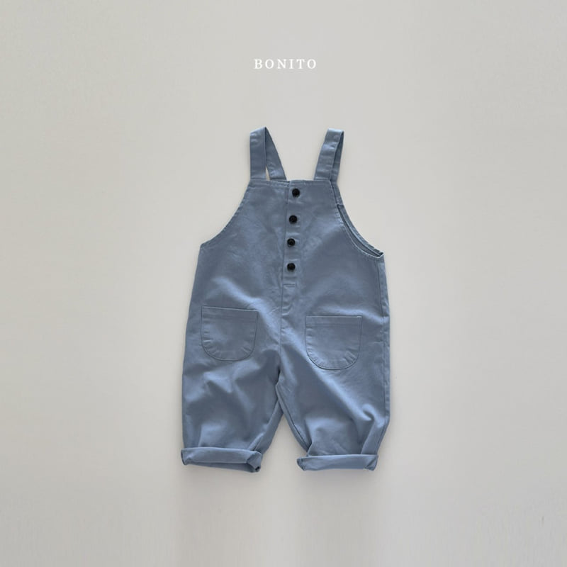 Bonito - Korean Children Fashion - #childofig - Cotton Button Overalls - 7