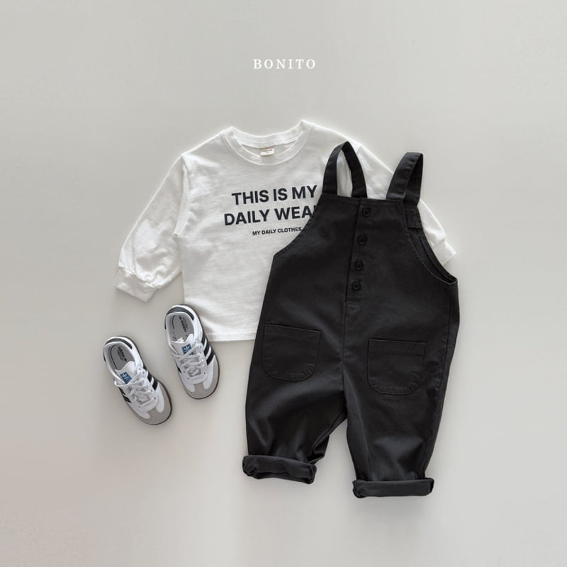 Bonito - Korean Children Fashion - #childofig - Cotton Button Overalls - 8