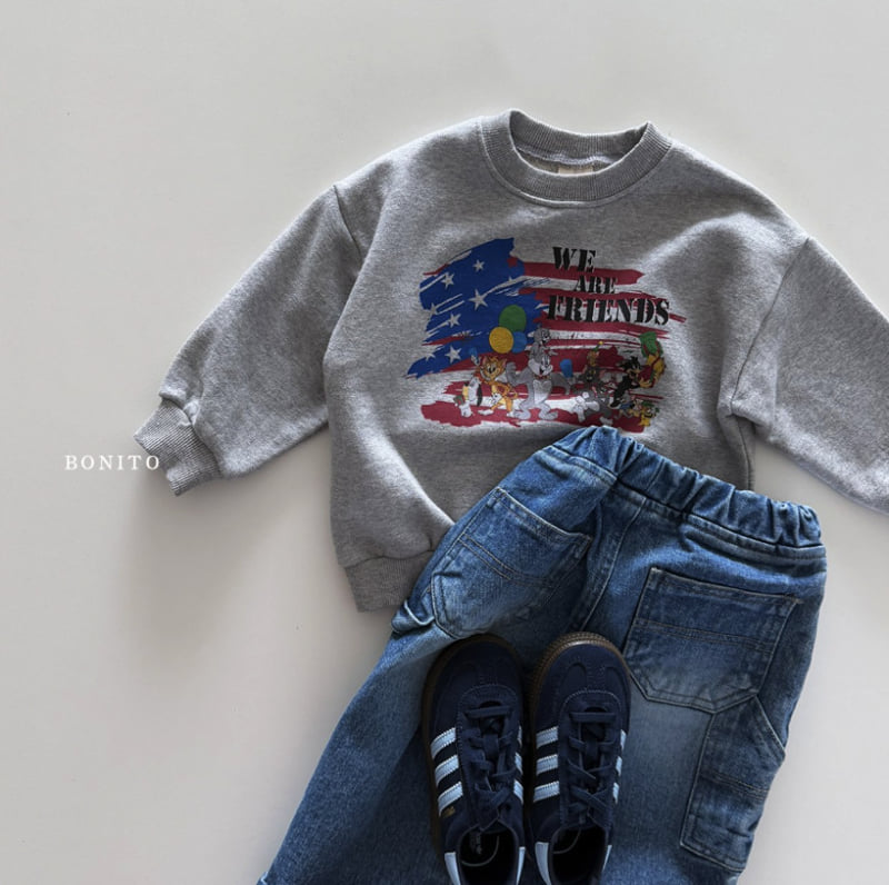 Bonito - Korean Children Fashion - #childofig - Carpenter Denim Pants - 3