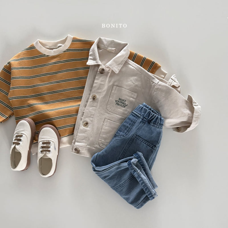 Bonito - Korean Children Fashion - #designkidswear - Two-tone Stripe Sweatshirts - 8