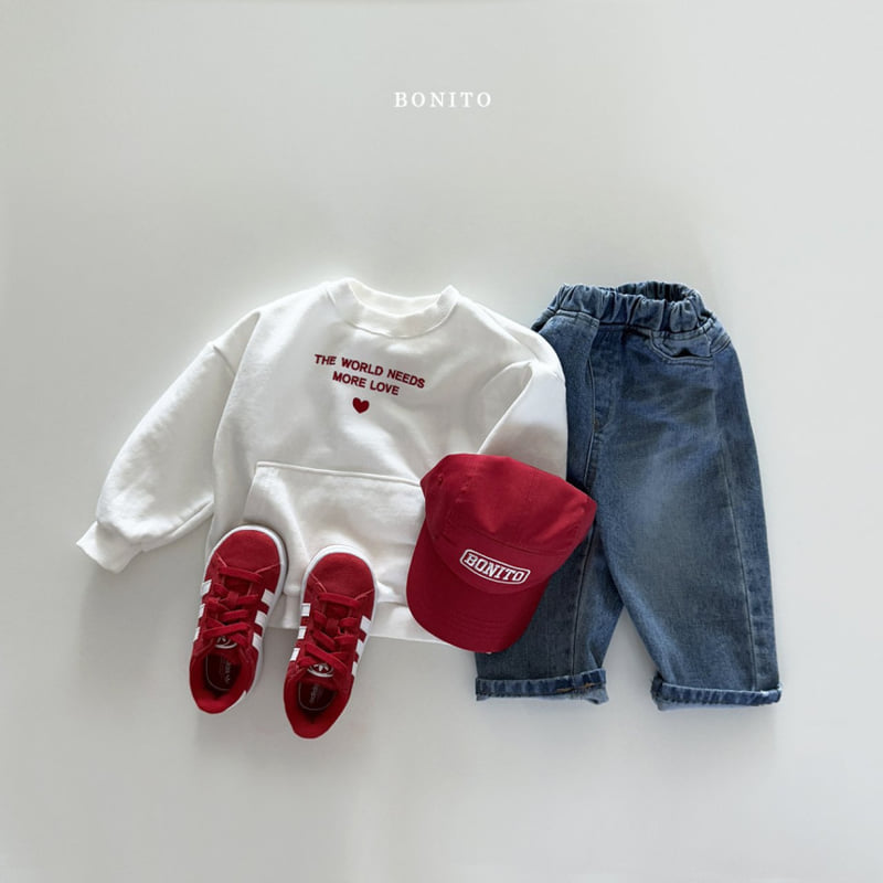 Bonito - Korean Children Fashion - #designkidswear - Cat Brush Denim Pants - 5