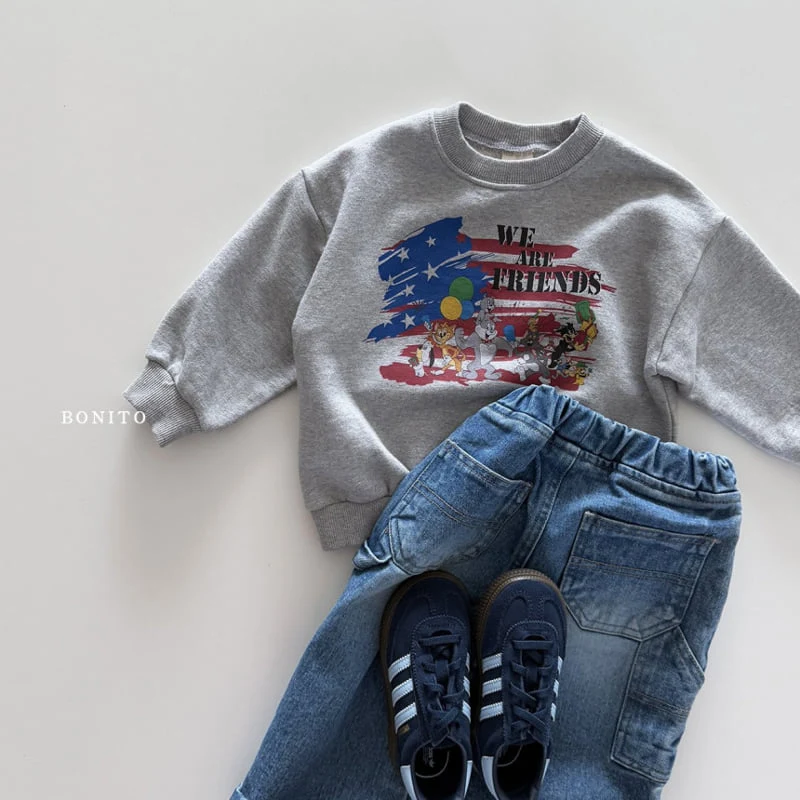 Bonito - Korean Children Fashion - #discoveringself - We Are Friends Sweatshirts - 11