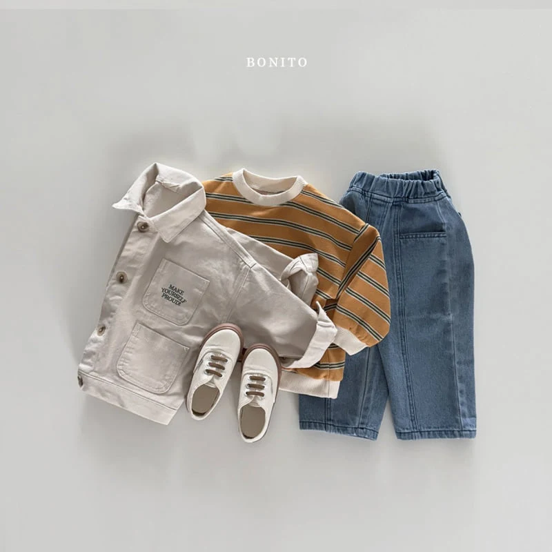 Bonito - Korean Children Fashion - #discoveringself - Two-tone Stripe Sweatshirts - 9
