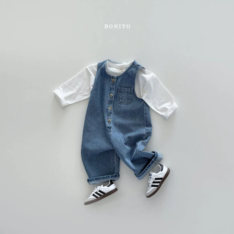 Bonito - Korean Children Fashion - #discoveringself - Denim Overalls - 2