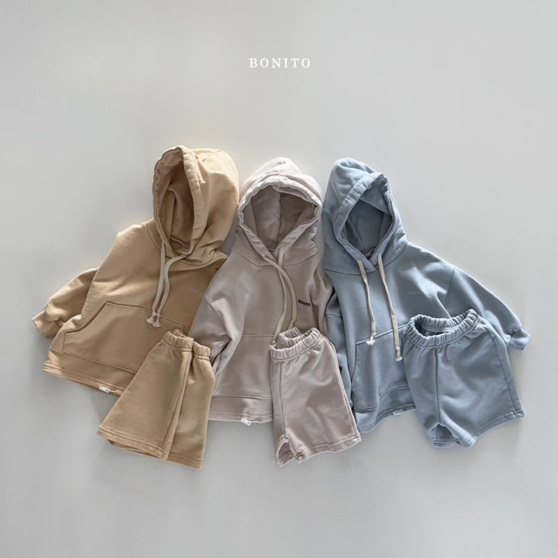 Bonito - Korean Children Fashion - #fashionkids - Bombom Hooded Shorts Set-up