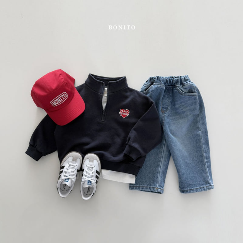 Bonito - Korean Children Fashion - #fashionkids - Cat Brush Denim Pants - 7