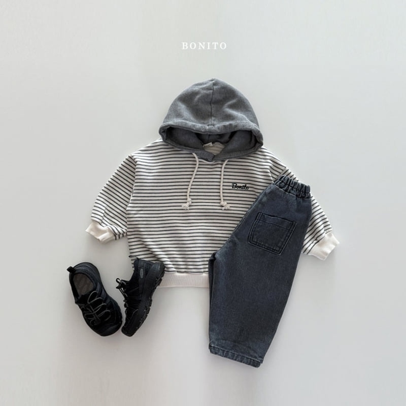 Bonito - Korean Children Fashion - #discoveringself - ST Tone Raglan Hoodie - 4