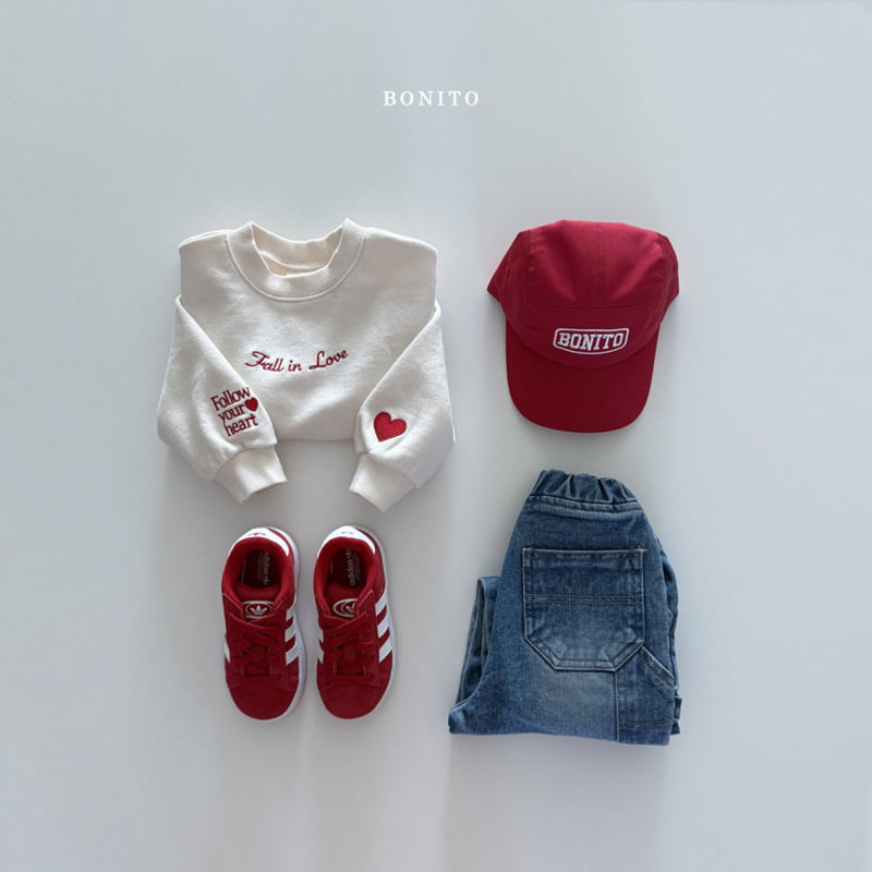Bonito - Korean Children Fashion - #kidsshorts - Fall In Love Sweatshirts - 10