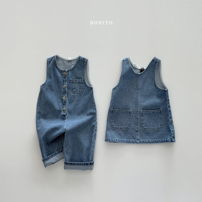 Bonito - Korean Children Fashion - #fashionkids - Denim Overalls - 4